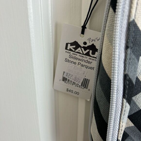 Kavu Sidewinder Stone Parquet Crossbody Bag - Picture 2 of 5
